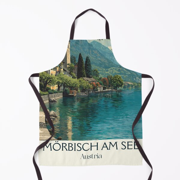 Item preview, Mörbisch am See Austria Vintage Travel Poster - Neusiedlersee Lake Stage designed and sold by TuncGK.