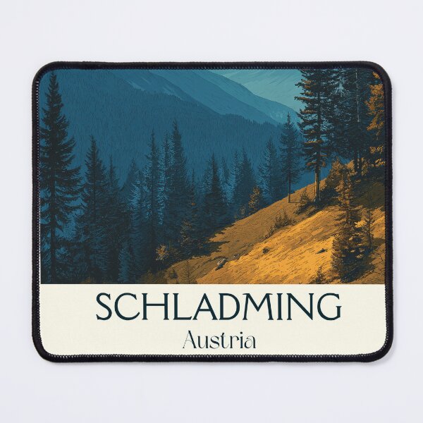 Item preview, Schladming Austria Vintage Travel Poster - Styrian Ski Hub designed and sold by TuncGK.