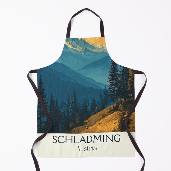 Item preview, Schladming Austria Vintage Travel Poster - Styrian Ski Hub designed and sold by TuncGK.