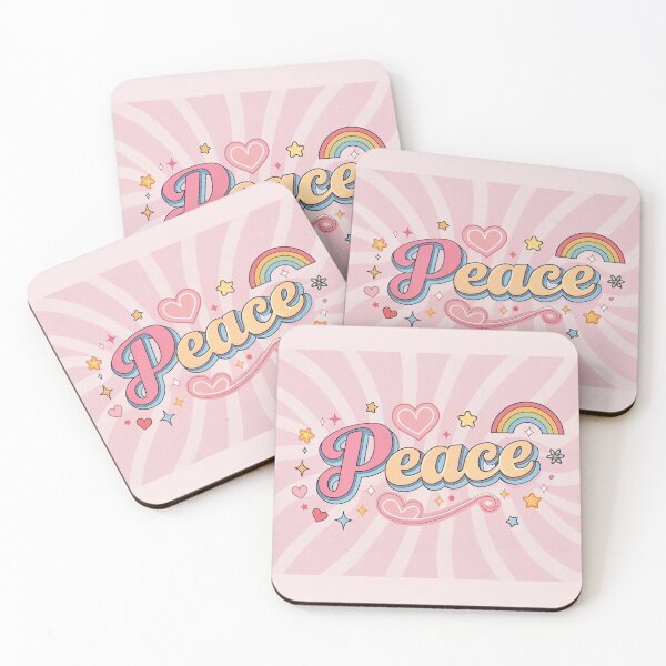 Item preview, Peace in Girly 90s sticker Text Effect designed and sold by elkuni.