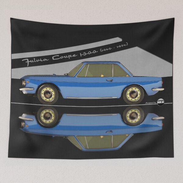 Item preview, Fulvia Coupé 1300 - 1965 -1974 - (Blu Agnano) – Rally Roots in Style designed and sold by Azaziel.