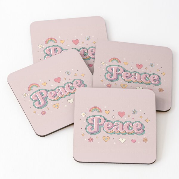 Item preview, Peace in Girly 90s sticker Text Effect designed and sold by elkuni.