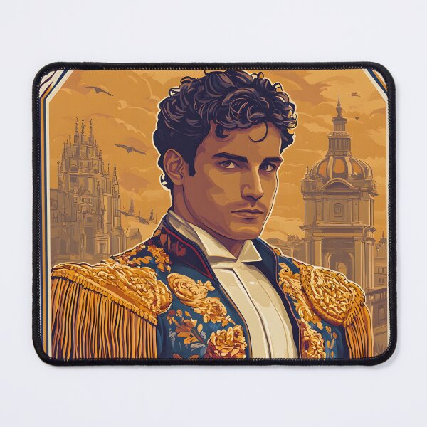 Item preview, Travel poster of a Matador in Barcelona Setting designed and sold by Artessie.
