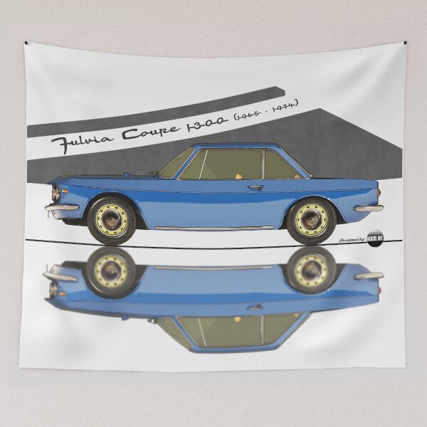 Item preview, Fulvia Coupé 1300 - 1965 -1974 - (Blu Agnano) – Rally Roots in Style designed and sold by Azaziel.