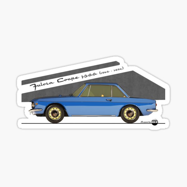 Item preview, Fulvia Coupé 1300 - 1965 -1974 - (Blu Agnano) – Rally Roots in Style designed and sold by Azaziel.