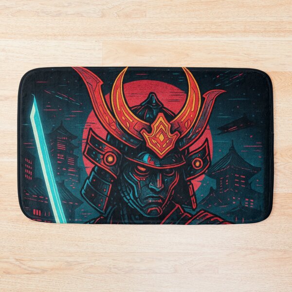 Item preview, Neon Blade Warrior – Shadow of the Cyber Samurai designed and sold by JPN-NOGRAY-SHOP.