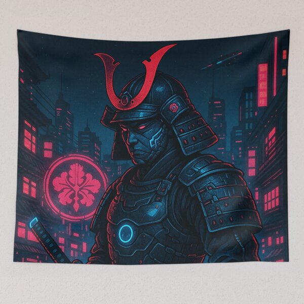 Item preview, Cyber Samurai in Neon Alley designed and sold by JPN-NOGRAY-SHOP.
