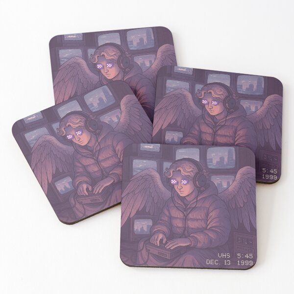 Item preview, Lo-fi Angel with Pixel Eyes and Screens designed and sold by Hydravisions.