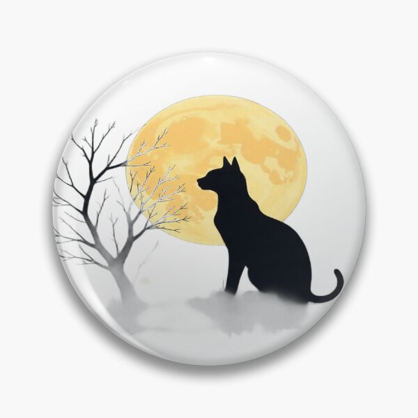 Item preview, Silhouette of a Dog Under the Full Moon designed and sold by Mouni98.
