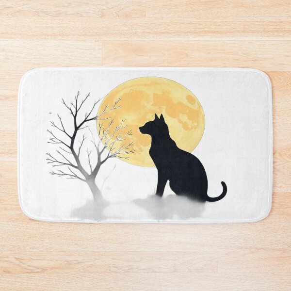 Item preview, Silhouette of a Dog Under the Full Moon designed and sold by Mouni98.