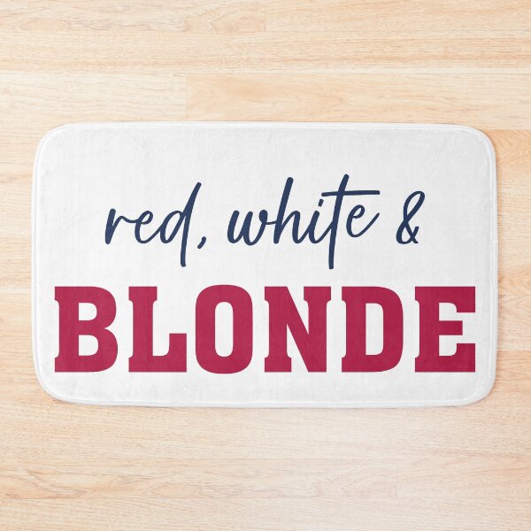 Item preview, Red White And Blonde Trucker Hat Red White And Brunette Cap 4th of July Hat Patriotic Fourth of July Hat Americana Hat Independence day hat designed and sold by GalenoHenley.