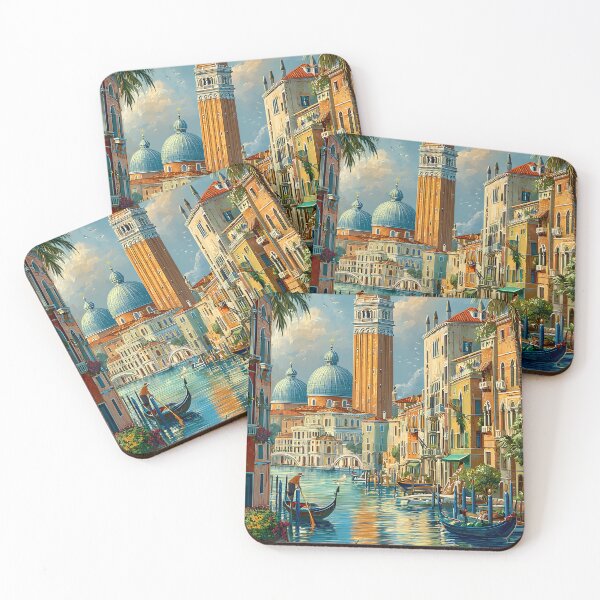 Item preview, Travel poster of Venice Canals and Historic Architecture designed and sold by Artessie.