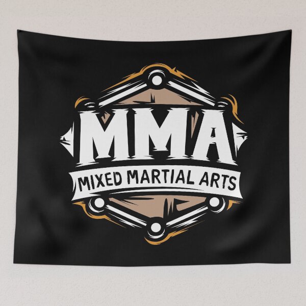 Item preview, vintage MMA Octagon Illustration - Mixed Martial Arts designed and sold by AndreMi.