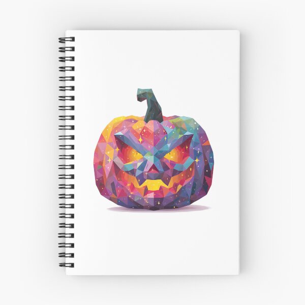 Item preview, Psychedelic Low Poly Evil Pumpkin designed and sold by Mariana Shymkovych.