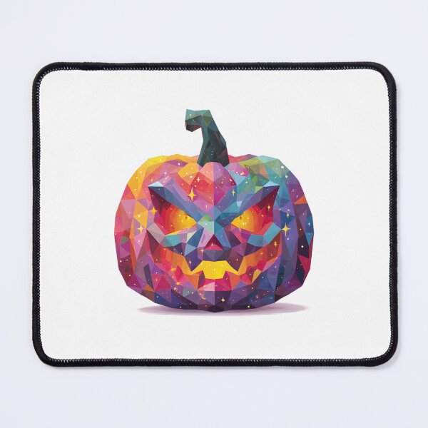 Item preview, Psychedelic Low Poly Evil Pumpkin designed and sold by Mariana Shymkovych.