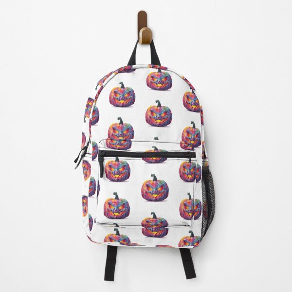 Item preview, Psychedelic Low Poly Evil Pumpkin designed and sold by Mariana Shymkovych.