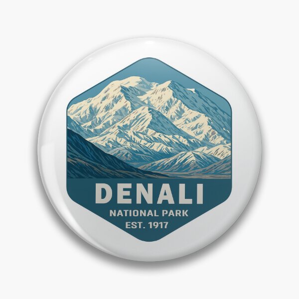 Item preview, Denali National Park Retro Mountain Wilderness Sticker designed and sold by Ismeal Von.