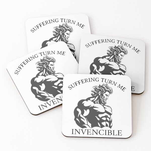 Item preview, Suffering Made me Invincible – Iron Mindset Gym Motivation designed and sold by Superiors-s.