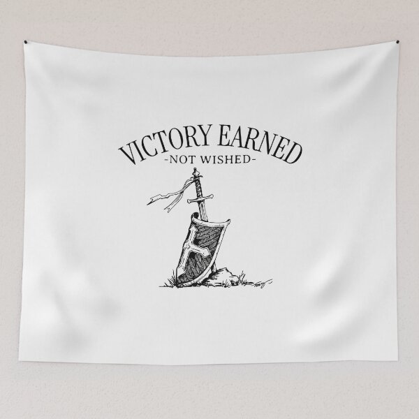 Item preview, Victory Earned Not Wished - Warrior Mindset Gym Discipline designed and sold by Superiors-s.