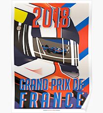 Französisches Plakat GP 2018 Poster