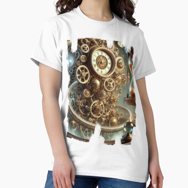 Steampunk Tower of Time Classic T-Shirt