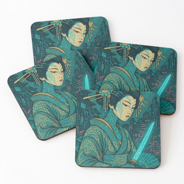 Item preview, Neon Geisha of the Future designed and sold by JPN-NOGRAY-SHOP.