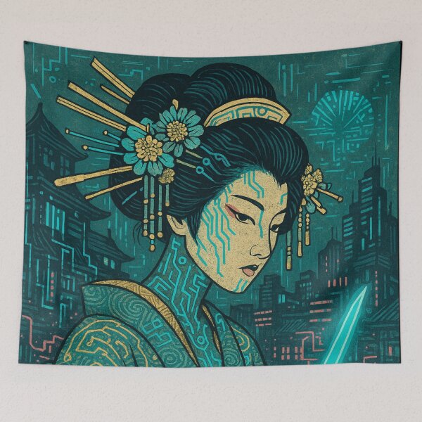 Item preview, Neon Geisha of the Future designed and sold by JPN-NOGRAY-SHOP.