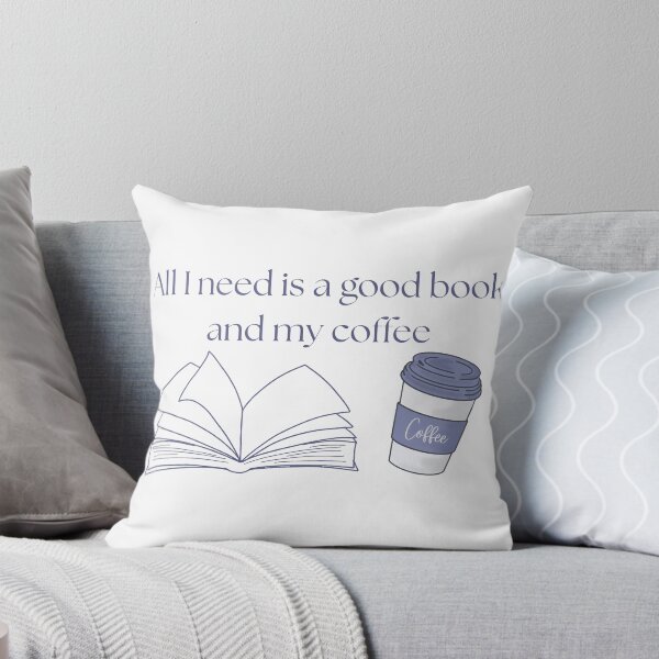 Item preview, coffee and book designed and sold by ReadbyDella.
