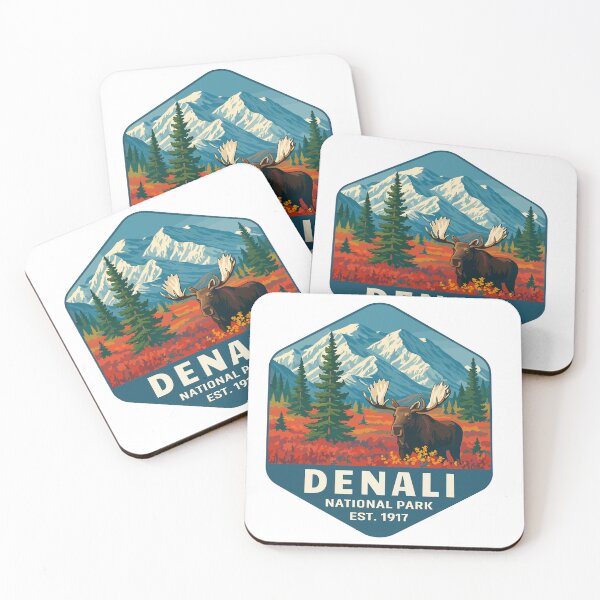 Item preview, Denali National Park Retro Mountain Wilderness Sticker designed and sold by Ismeal Von.