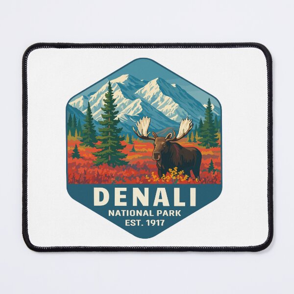 Item preview, Denali National Park Retro Mountain Wilderness Sticker designed and sold by Ismeal Von.