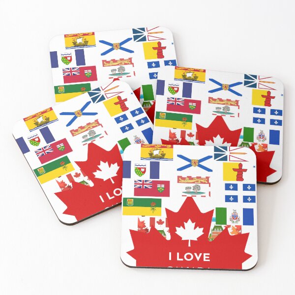 Item preview, I love Canada, province flags designed and sold by Flow Relaxing.