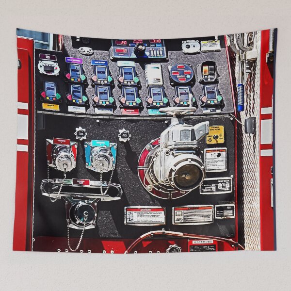Item preview, Colorful Gauges on Fire Engine designed and sold by Susan Savad.