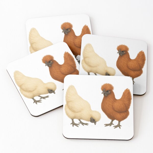 Item preview, Silkie chickens digital designed and sold by Gina_BreWe.