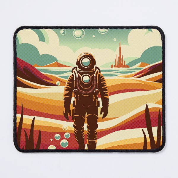 Item preview, Deep Sea Diver Walking Through a Desert designed and sold by Ghost on Toast.