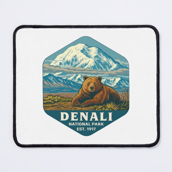 Item preview, Denali National Park Retro Mountain Wilderness Sticker designed and sold by Ismeal Von.