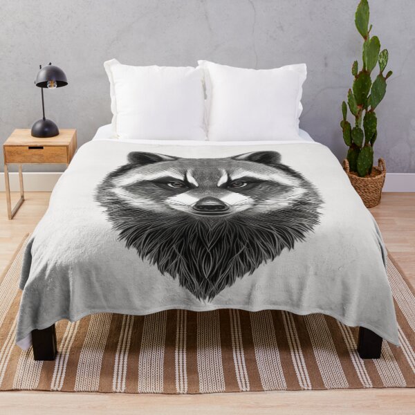 Item preview, A powerful and elegant racoon head designed and sold by Aise06.