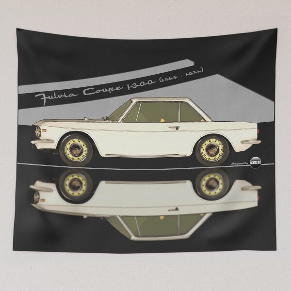 Item preview, Fulvia Coupé 1300 - 1965 -1974 - (Bianco Saratoga) – Rally Roots in Style designed and sold by Azaziel.