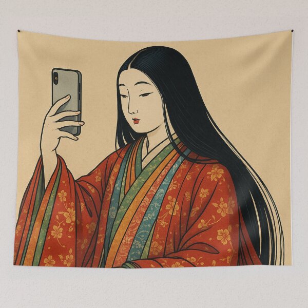 Item preview, Heian Selfie: Tradition Meets Technology designed and sold by JPN-NOGRAY-SHOP.