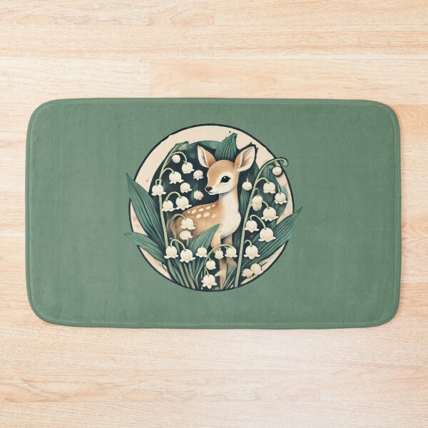 Item preview, Spring Fawn with lily of the Valley designed and sold by FrictionMaxxing.