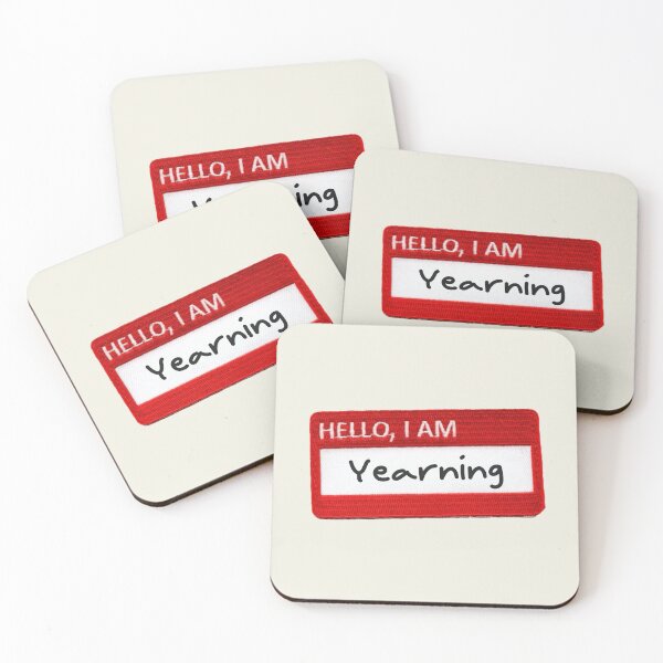 Item preview, hello i am yearning name tag name label yearner designed and sold by Kyna Arts.