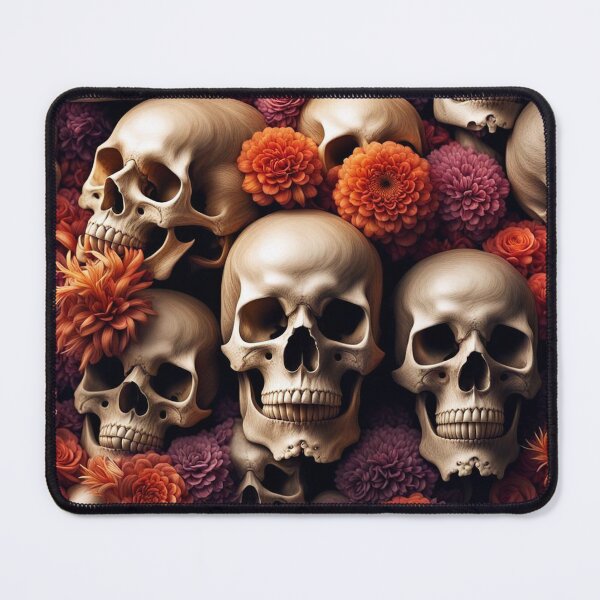 Item preview, Skull and Bloom designed and sold by TheDarkVault.