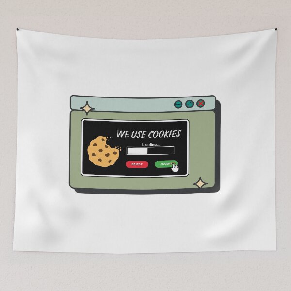 Item preview, Cute Cookie Consent Alert | Funny Browser Pop-Up Meme Design designed and sold by MOTAS FASHION .