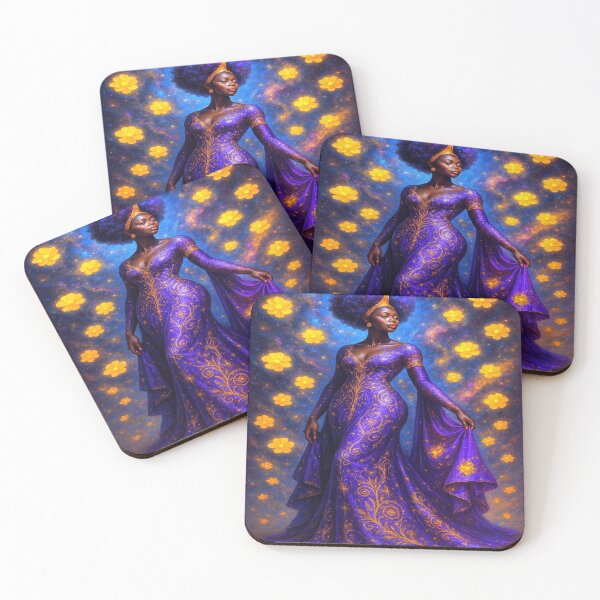 Item preview, “Cosmic Royalty: Queen of Bloom” designed and sold by Blackcanvas444.
