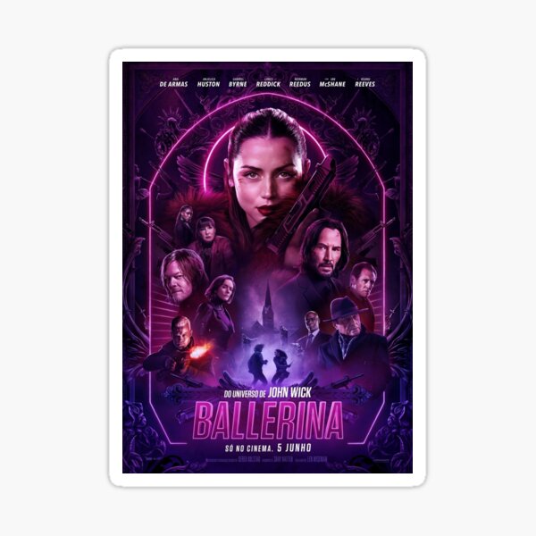 Item preview, Ballerina Movie Tribute – Neo-Noir Assassin Art from John Wick World designed and sold by AS94 Creative Designs.
