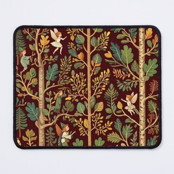 Item preview, Cute floral pattern featuring Fairies and goblins after Willaim Morris Style designed and sold by Vintage Designs +.