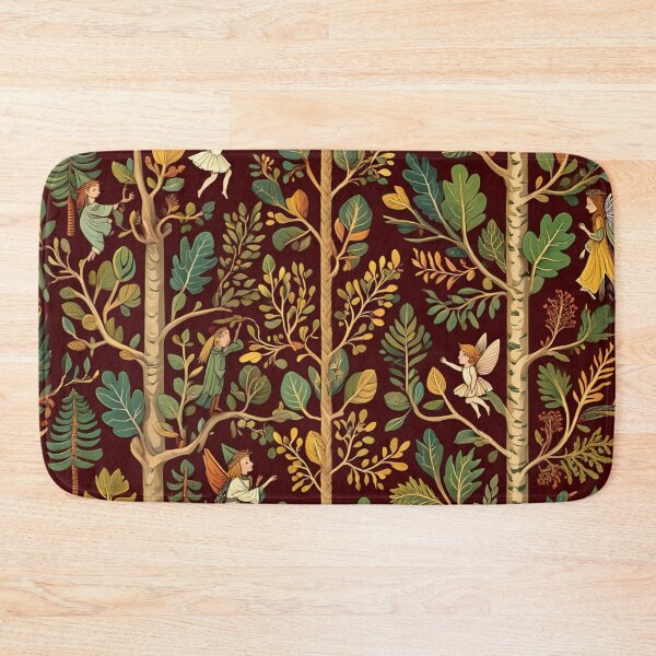 Item preview, Cute floral pattern featuring Fairies and goblins after Willaim Morris Style designed and sold by Vintage Designs +.
