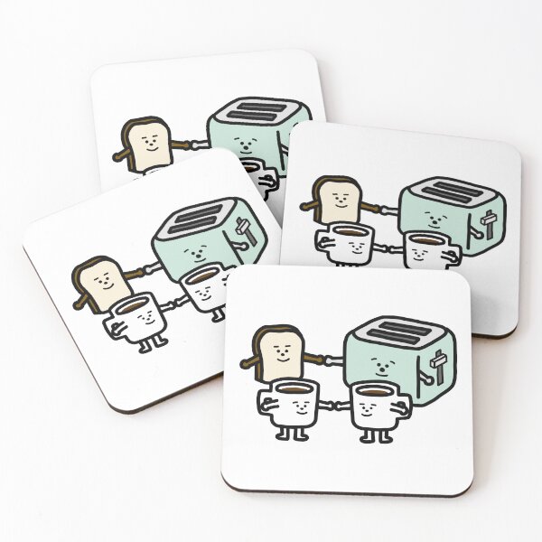 Item preview, bread guy, toaster guy and cup guys designed and sold by superbaechoo.