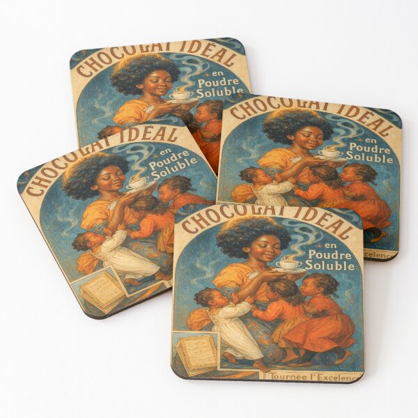 Aperçu de l'œuvre  « Chocolat Idéal – Afro Vintage Revival » créée et vendue par Blackcanvas444.