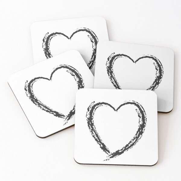 Item preview, Hand Drawn Grunge Heart Illustration Black Brushstroke Vector Symbol of Love and Emotion designed and sold by AtonuHaque.