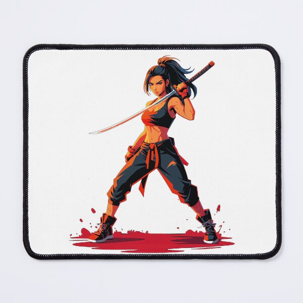 Item preview, ninja girl with katana designed and sold by HolaJosephina.